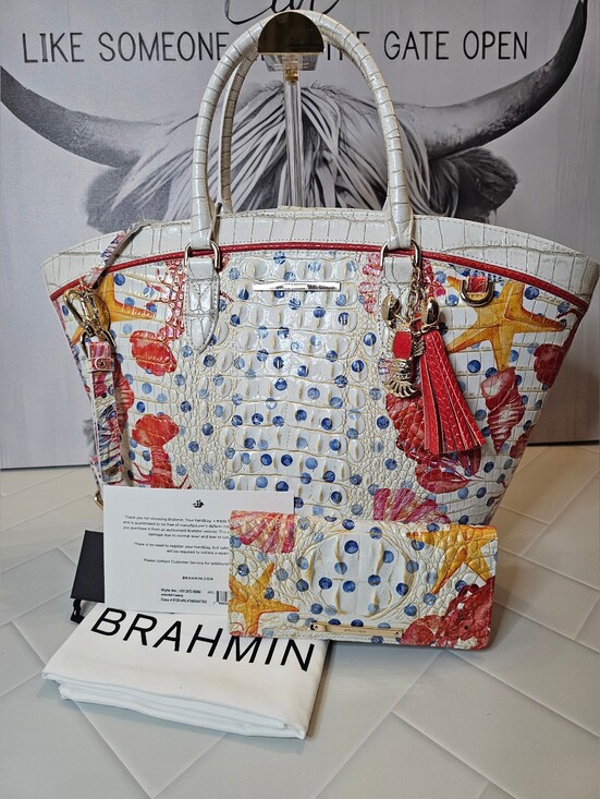 Brahmin Handbags - 🦞 NWT Brahmin Jeanne Multi Chattaway Tote & Lobster Roll Ady Wallet Set 🦞